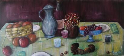la tavola imbandita - a Paint Artowrk by Barbara Romano